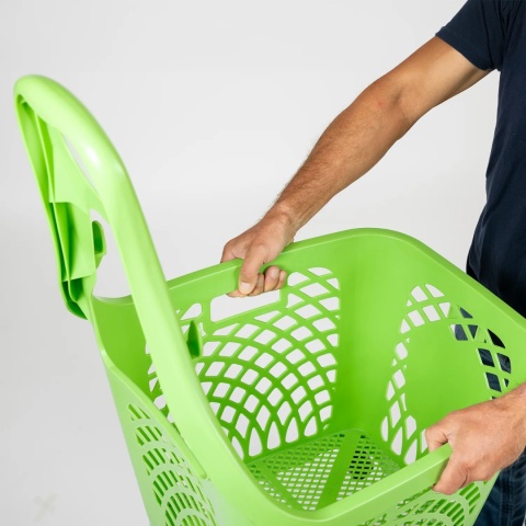 Koszyk sklepowy na kółkach MaxiTyko 66L Plastimark