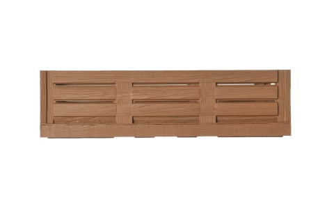 Skrzynka plastikowa drewnopodobna składana 600x400x160 jasny brąz