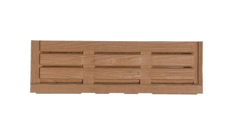 Skrzynka plastikowa drewnopodobna składana 600x400x190 jasny brąz