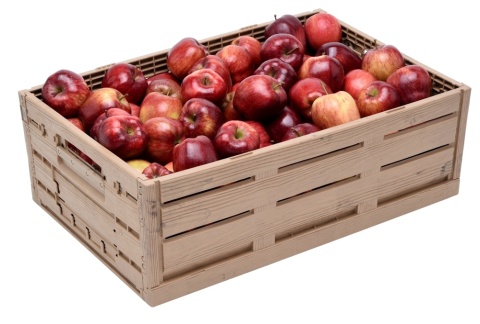 Skrzynka plastikowa drewnopodobna składana 600x400x190 jasny brąz