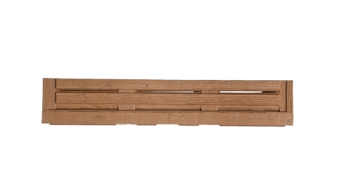 Skrzynka plastikowa drewnopodobna składana 600x400x110 jasny brąz