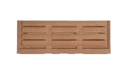 Skrzynka plastikowa drewnopodobna składana 600x400x190 jasny brąz